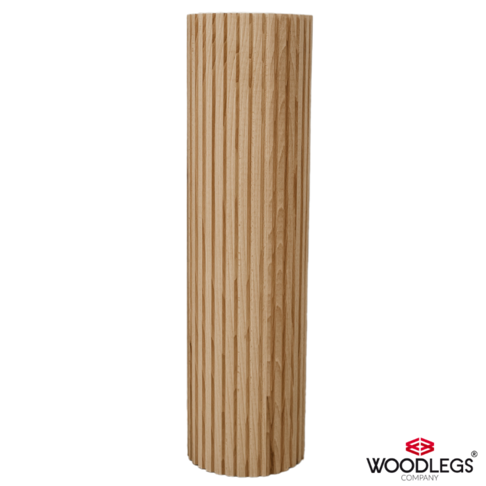 nogi drewniane modern o średnicy 20 cm będą piękną podstawą drewnianego stołu. Nogi drewniane ryflowane to jeden z najnowocześniejszych wzorów 2023